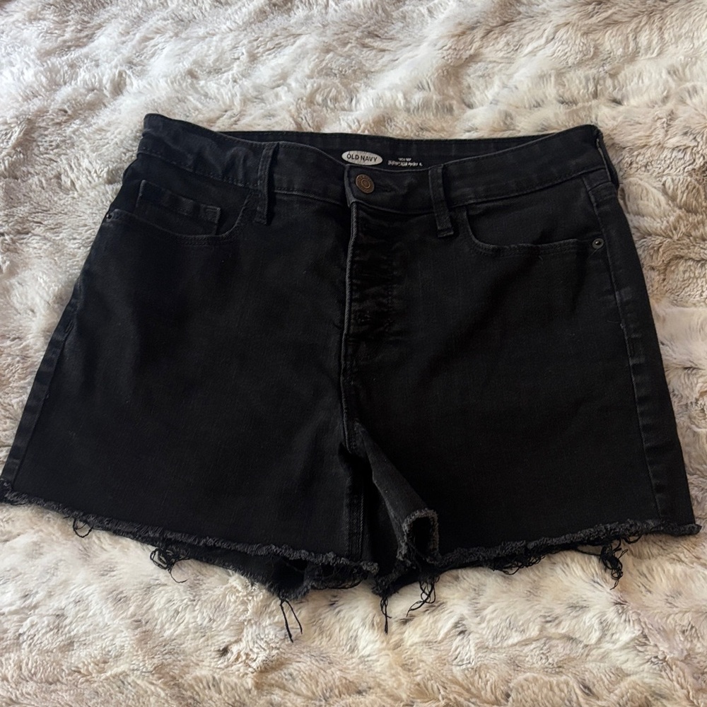 Old Navy Black high rise Jean Shorts